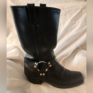 Frye Harness Boots, size 8, Black